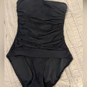 Jcrew one piece swim strapless